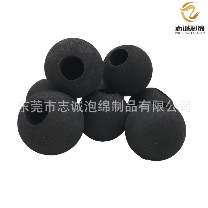 高发泡研磨球 筋膜枪配件按摩球头 黑色研磨按摩eva球志诚直销
