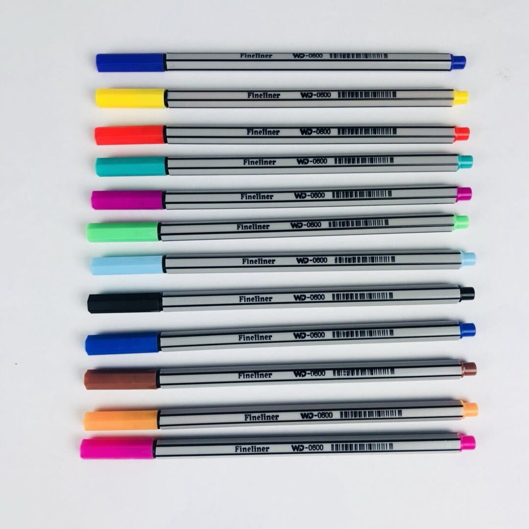 勾线笔 彩色0.4mm极细套装手绘儿童绘画美术厂家直销 散装