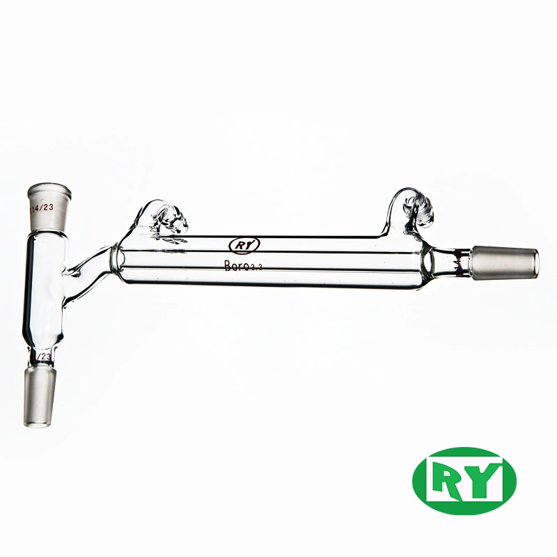 Встроенная головка для перегонки конденсации, стандартная горловина, 150, 200, 250, 400 мм, стеклянный инструмент, химическая лаборатория