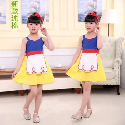 Детская одежда для внешней торговли, Белоснежка, платье для девочек, платье, детская одежда для выступлений на Хэллоуин маленьких и средних размеров, оптом