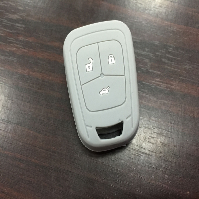 Suitable for Chevrolet Aveo Cruze Silicone Key Case Straight Type Special Car Remote Control Protective Cover Buckle