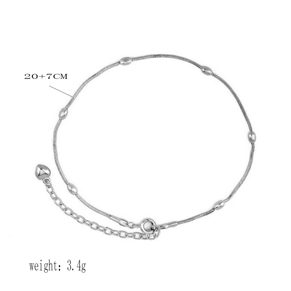 Fashion Heart-shape Five-pointed Star Anklet display picture 8