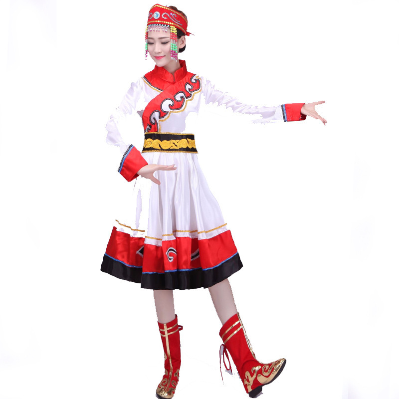 Mongolian Dance Performance Clothing Women's New Modern Adult Mongolian Ethnic Style Clothing Square Dance Clothing Suit