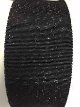 木梭機廠家供應5CM活性環保染色夾銀絲黑色人造絲加人造棉帽帶