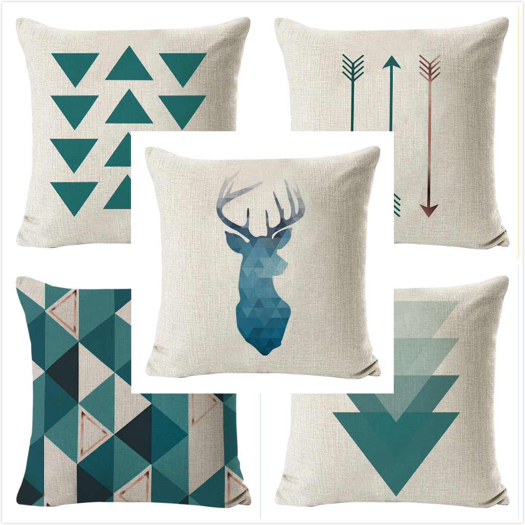 Geometric Striped Pillow Cover 3