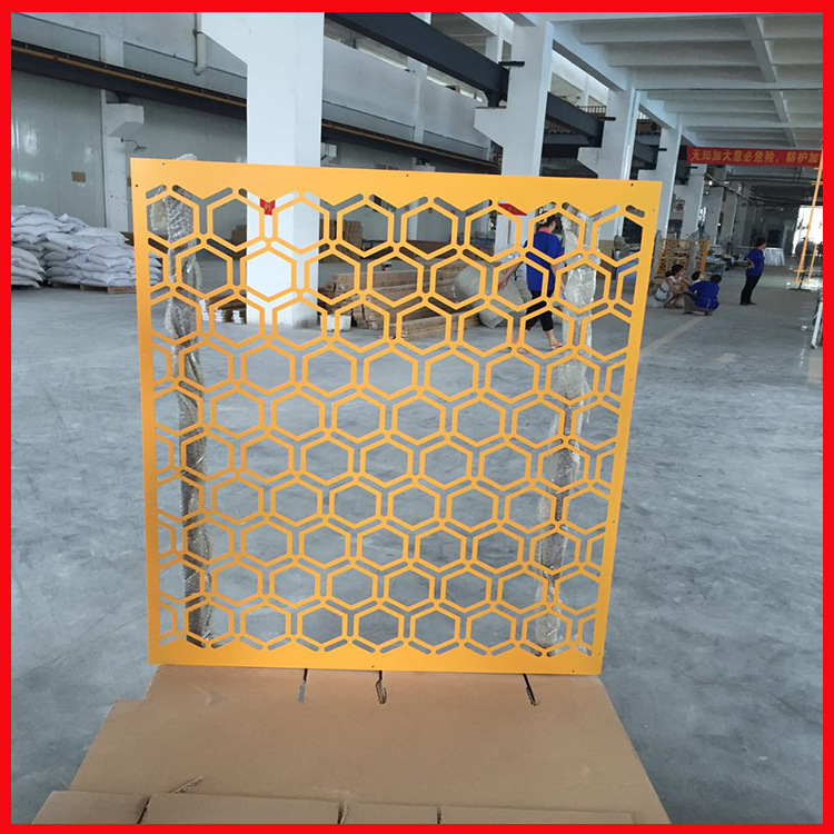 镂空雕花铝单板隔断厂家定制外墙雕花铝屏风免费打样墙面冲孔铝板