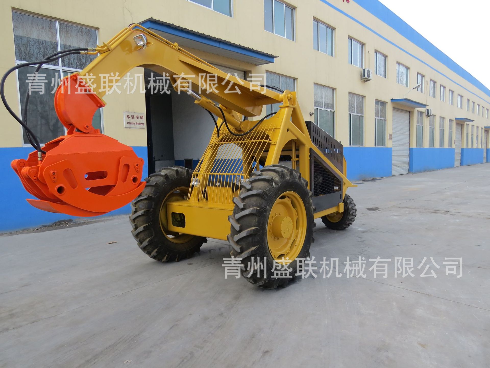 东南亚直销三轮甘蔗装载机 抓木机 贝尔同款 马达行走