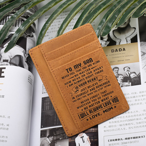  New Genuine Leather RFID Blocking Credit Card Holder Cross-Border Mademoiselle Style Casual Multi-Card Slot Ultra-Thin Card Case