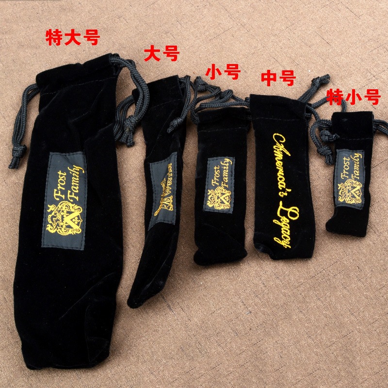 도매 고급 플란넬 가방 블랙 플란넬 작은 천 가방 접이식 칼 칼 세트 와인 병 오프너 옥스포드 천 가방 번들 포켓