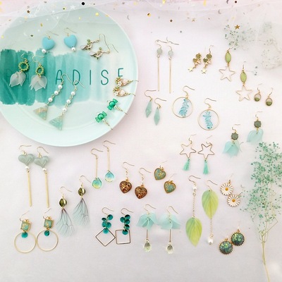 亮眸925银清小清新耳环 创意设计 手作地摊饰品货源耳饰女 流苏