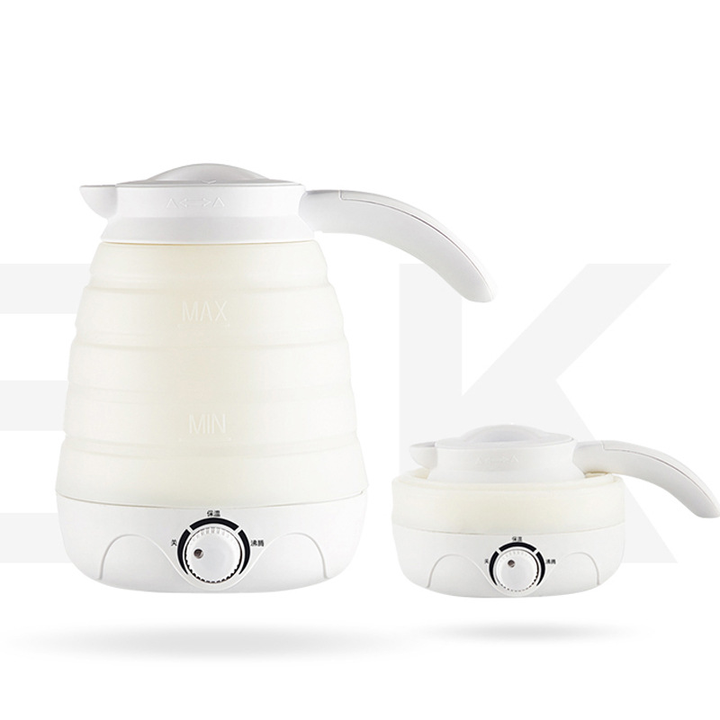 電熱水壺 出國旅行折疊矽膠便攜燒水壺 便攜小容量0.6L酒店禮品