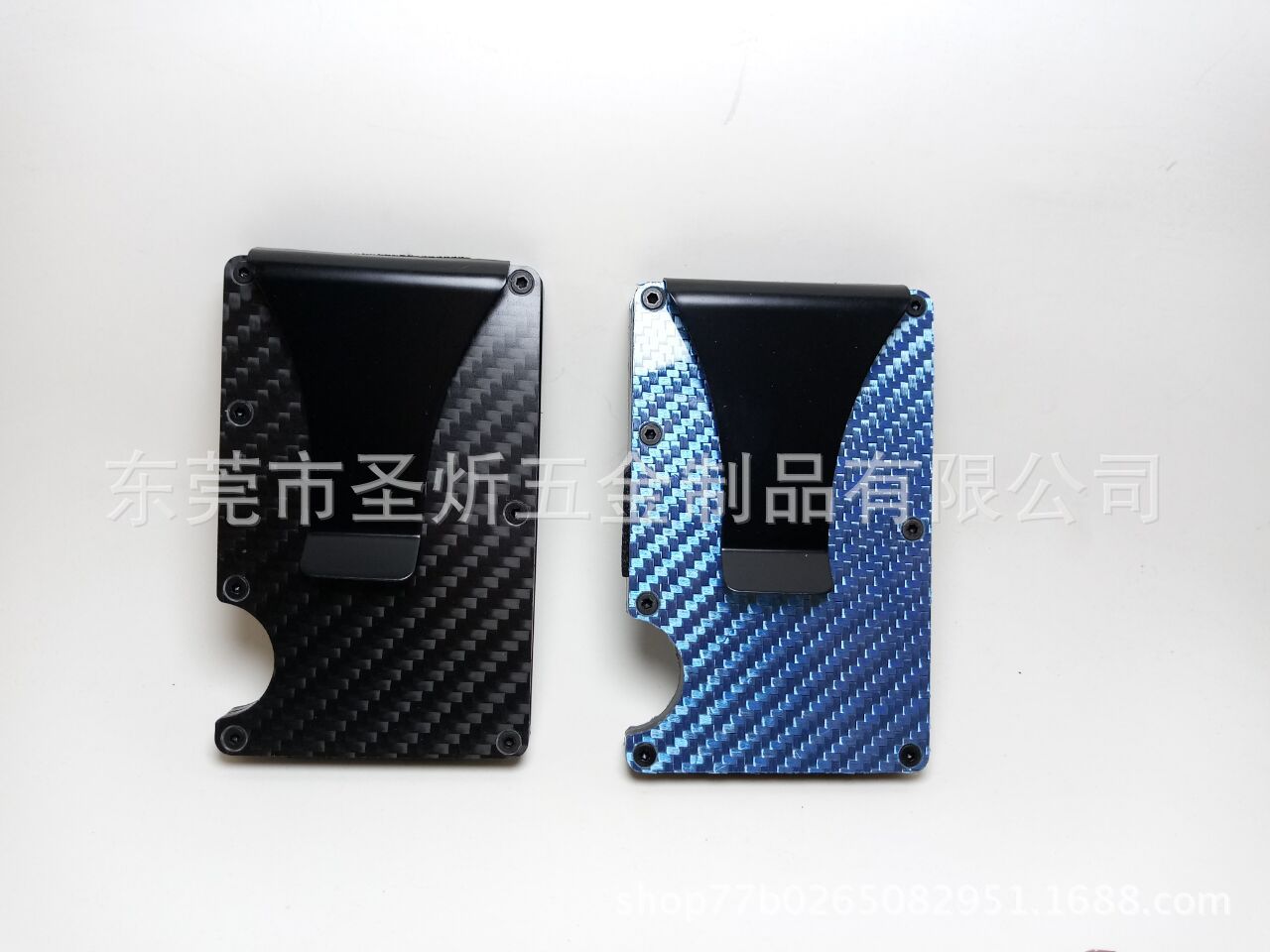 【东莞圣炘】现货碳纤维卡夹超薄男士精品卡夹钱夹防磁RFID卡夹-阿里巴巴