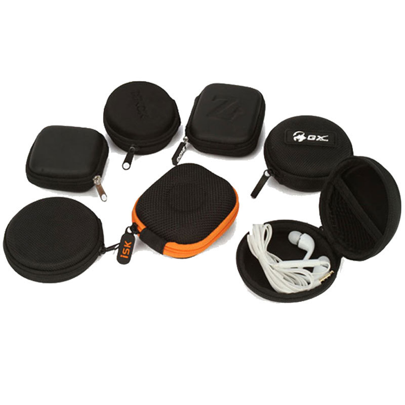 2019新款EVA耳机包 圆形PU防水包装盒 中小学生钟爱迷你零钱包