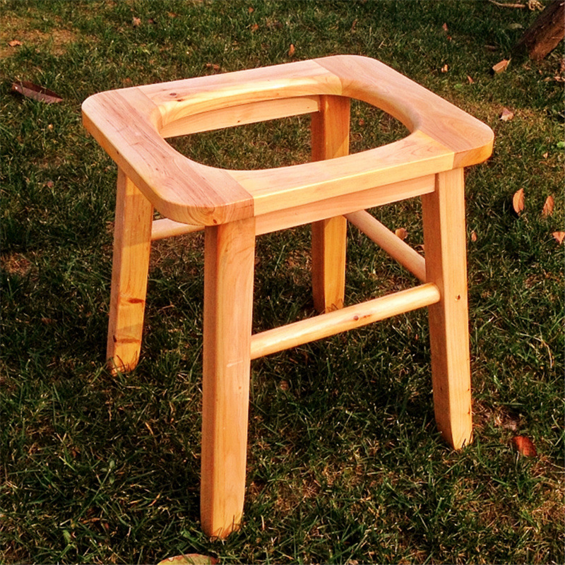 Aged Potty chair solid wood pregnant woman Toilets Disability adult Stool stool woodiness closestool reinforce non-slip household