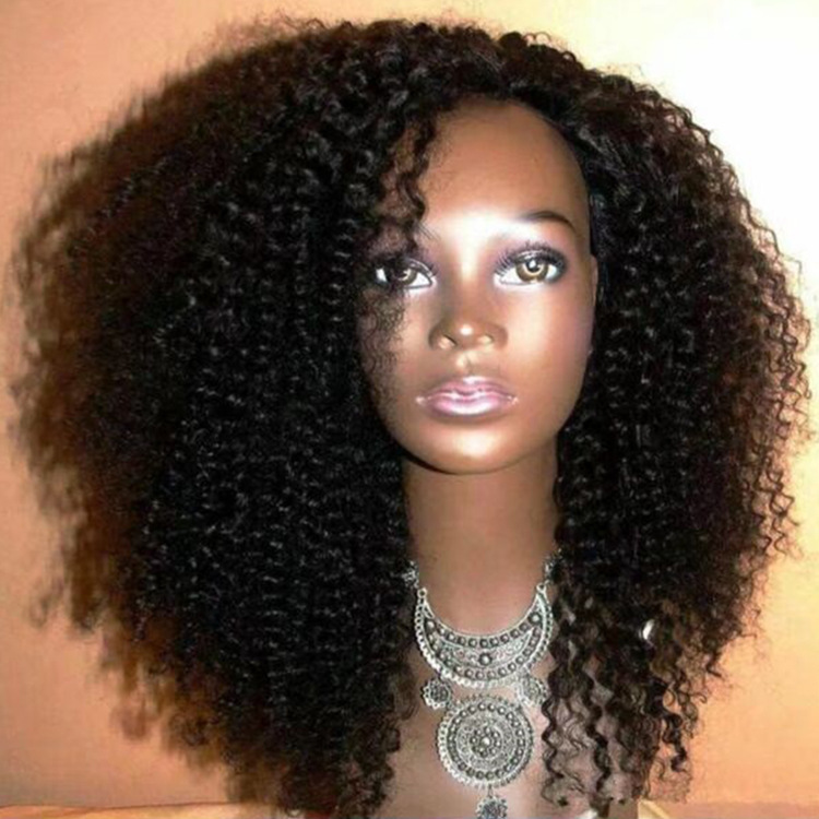 Curly Hair Wigs Parrucche per capelli ricci Ladies Black slant Banghai long curly hair ladies life wig a wig