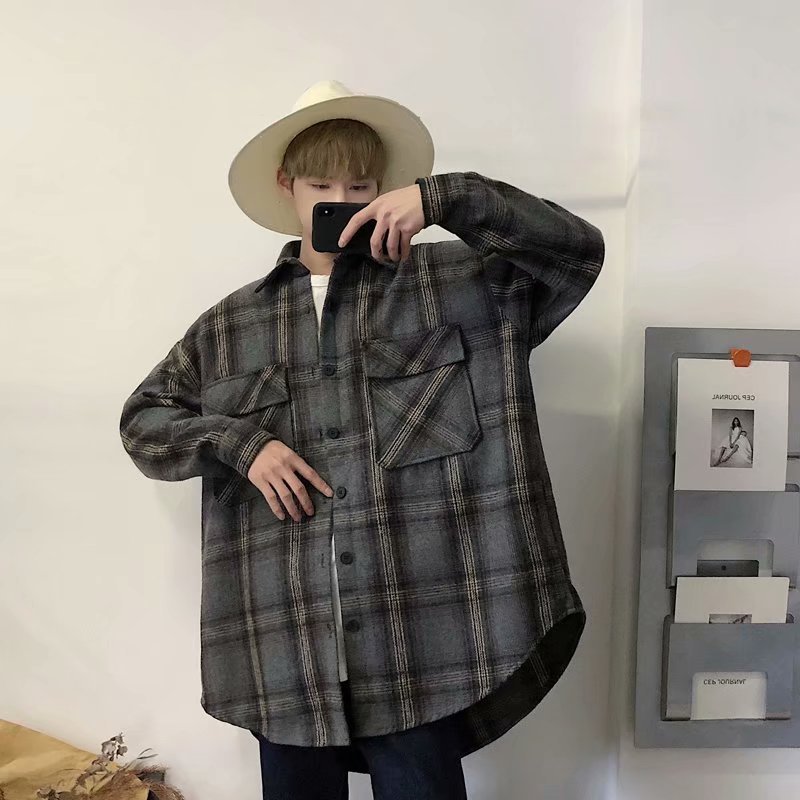 Retro Shirt Jacket Grey