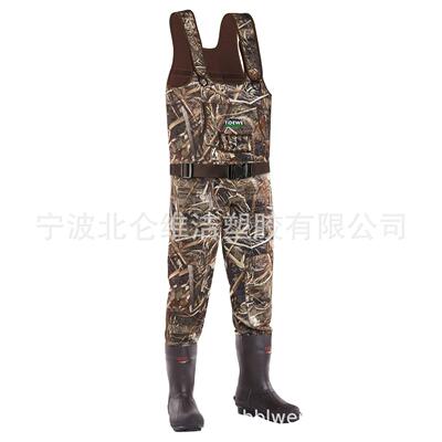 成人連體下水褲牛勃朗輕便透氣釣魚褲保暖防水褲加厚