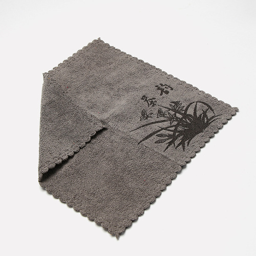 [Source Factory] Large tea towel is absorbent and thickened, coffee table rag, tea set accessories, customized tea towel, 100% cotton
