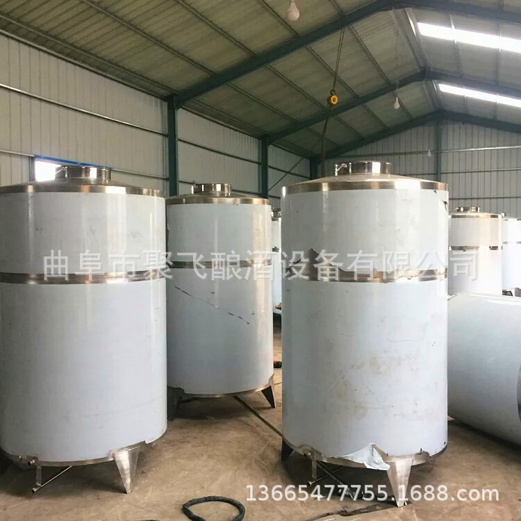 酒厂专用聚飞不锈钢储酒罐 原浆酒储酒密封罐 食品级蒸酒冷却器