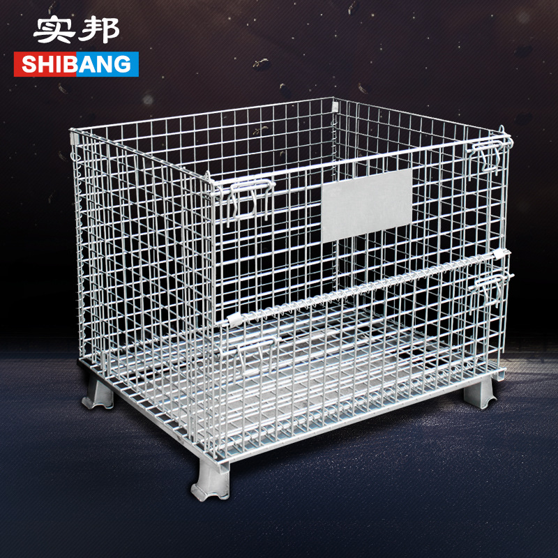 Manufactor Produce Direct selling Folding Storage cage Cages Galvanized butterfly cage Warehouse cylinder mold four layers Iron frame