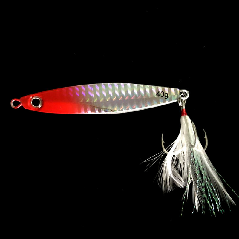 Metal Jigging Spoon Lures Wobbler Jig Bait Carp Striped Bass Fishing Tackle SwimBait