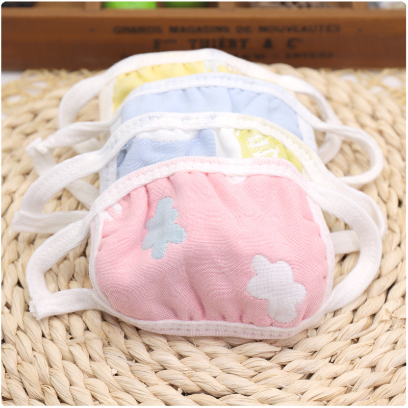 2019 New baby go out Mask Cotton 6 Gauze Autumn and winter Thickened paragraph Infants Anti-fog and haze Dust masks