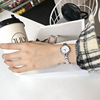 Trend fashionable retro women's watch, metal bracelet, Korean style, wholesale