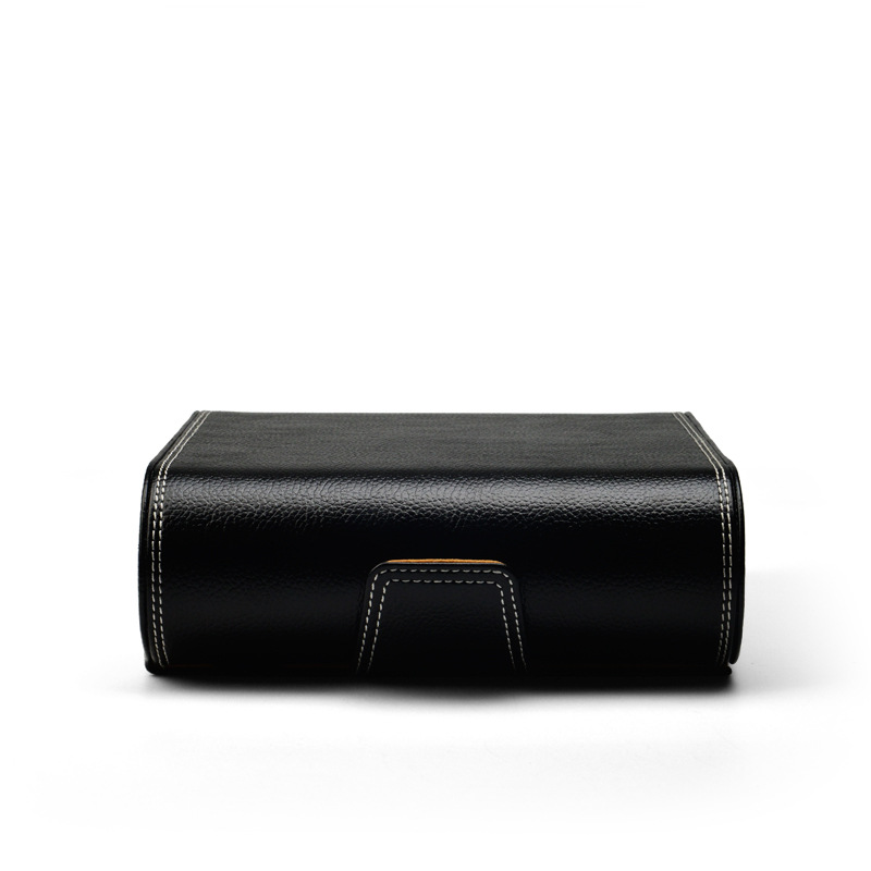 FANXI nuevo reloj de seis dígitos bolsa de almacenamiento Negro reloj de viaje portátil caja de almacenamiento