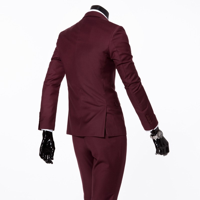 Suit suit men's three piece business suit professional suit slim groom wedding dress 5001