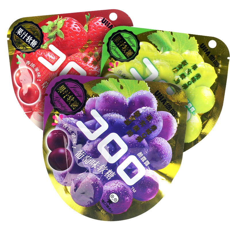 Фруктовые конфеты Youhakulu QQ Gummy (Youhakulu) 52 г — ассорти вкусов: виноград, белый персик, кола