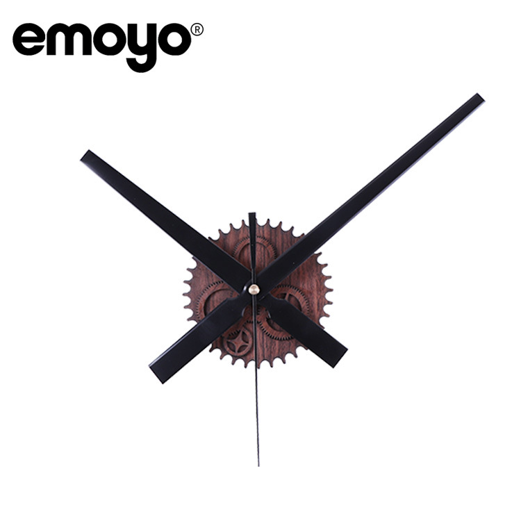 Amazon Venta caliente productos calientes vintage madera engranaje DIY Reloj de pared emoyo gran puntero creativo tiempo Reloj de pared