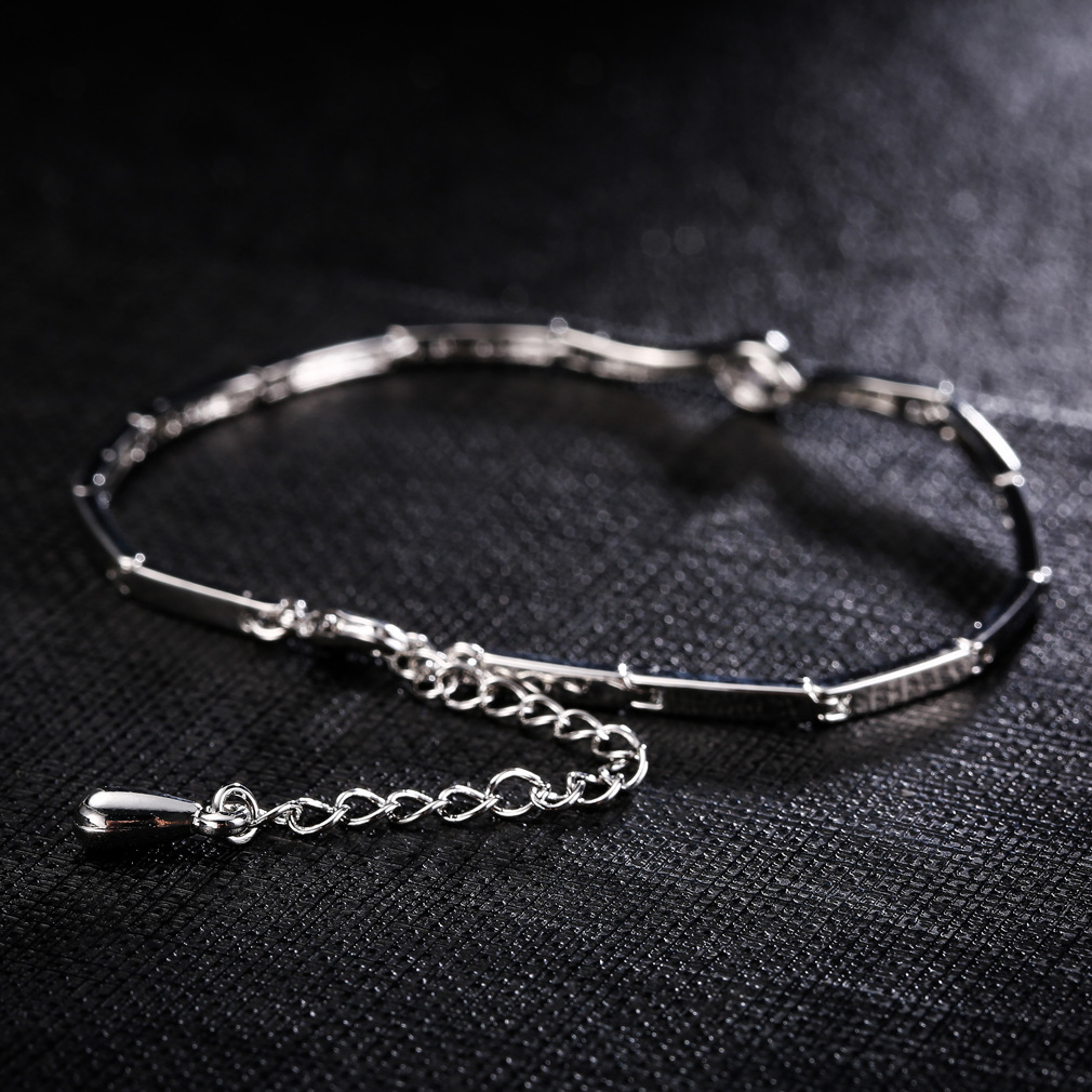 Universal brand copper ankle bracelet with zircon