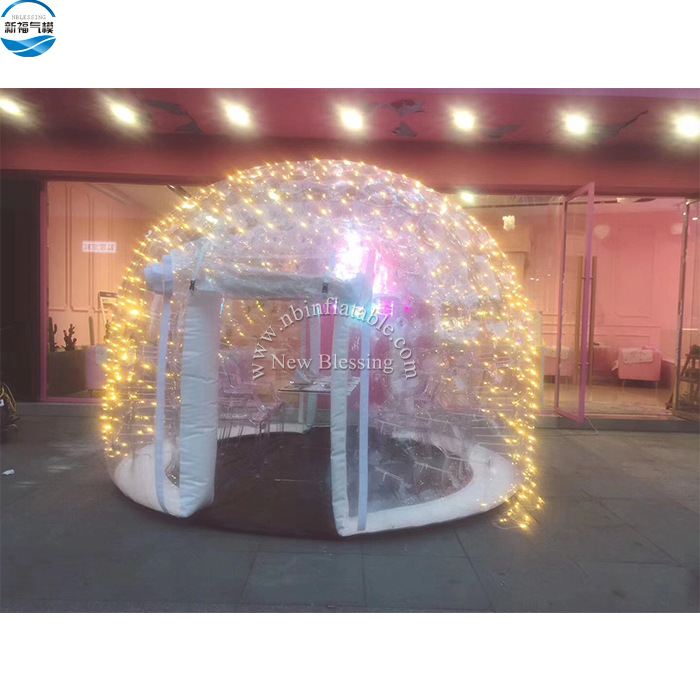 网红水晶球充气透明帐篷气泡帐篷透明泡泡屋气泡屋酒店泡泡型帐篷