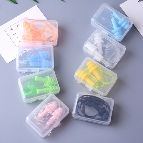 Christmas tree-shaped soundproof and anti-noise earplugs mute earplugs for men and women learning to sleep and swim with wired earplugs 91005