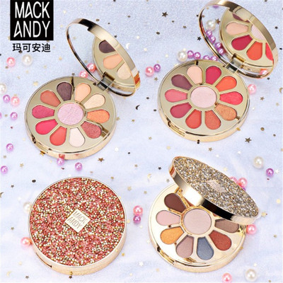 Andy Shine Colorful Diamonds Eye shadow new pattern Sun flower Eye shadow quality goods Cosmetics One piece On behalf of