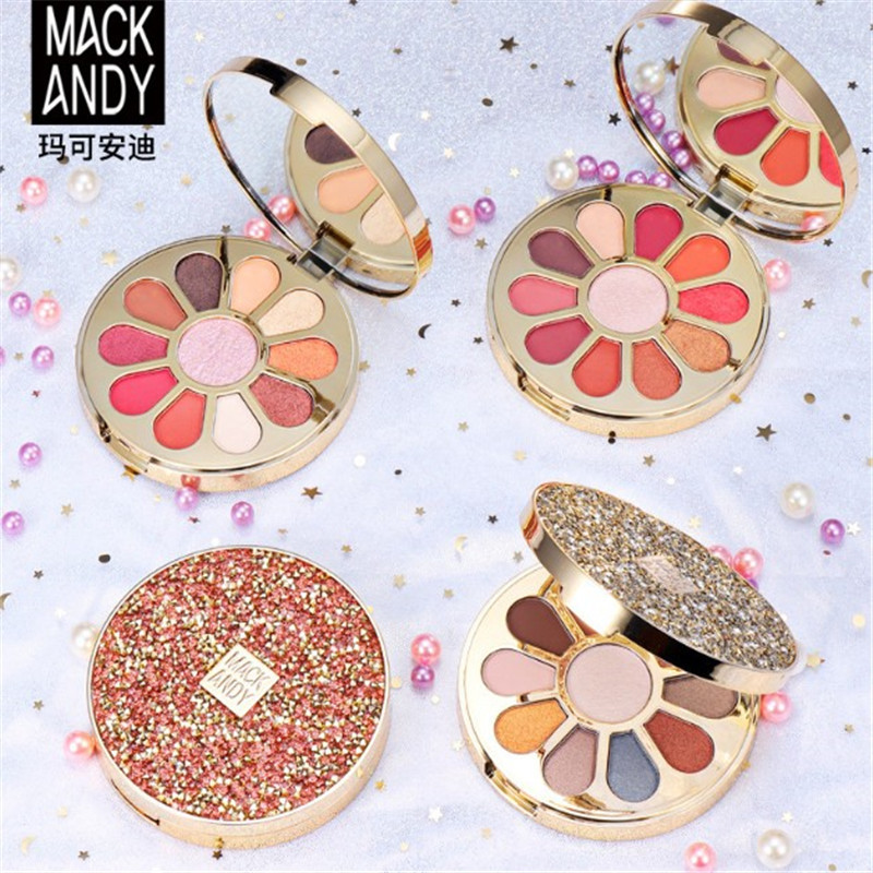 Andy Shine Colorful Diamonds Eye shadow new pattern Sun flower Eye shadow quality goods Cosmetics One piece On behalf of