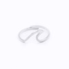 Fashionable accessory, wavy one size summer beach ring, 2020, European style, simple and elegant design