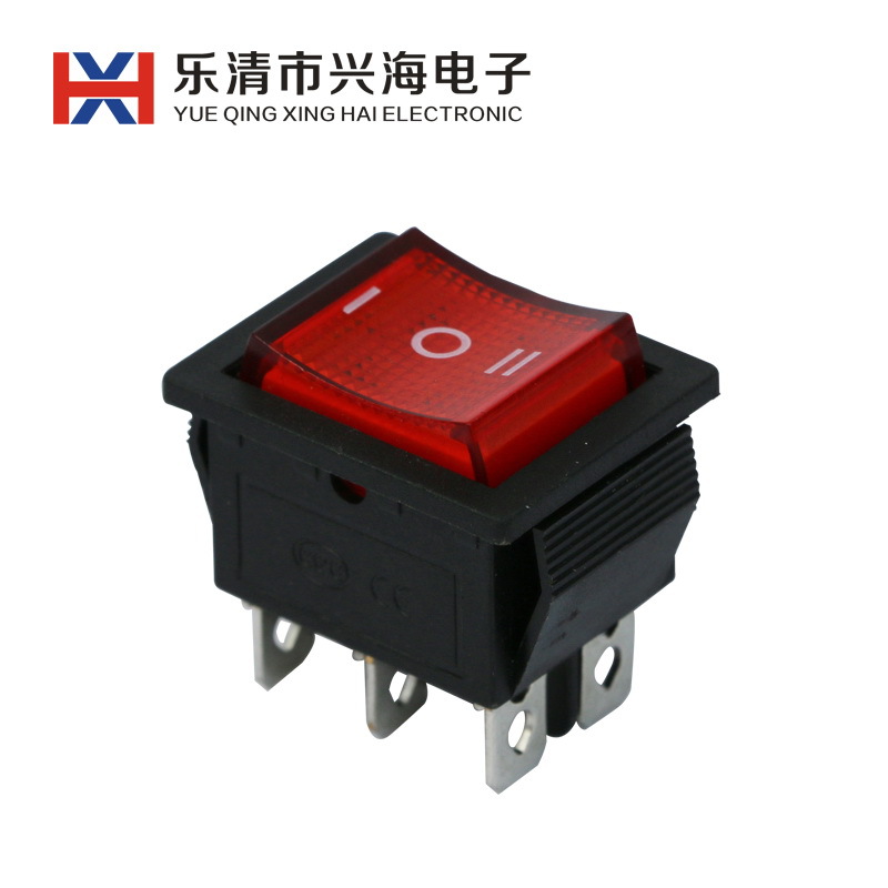 船型开关KCD4 四脚六脚带灯不带灯船型开关