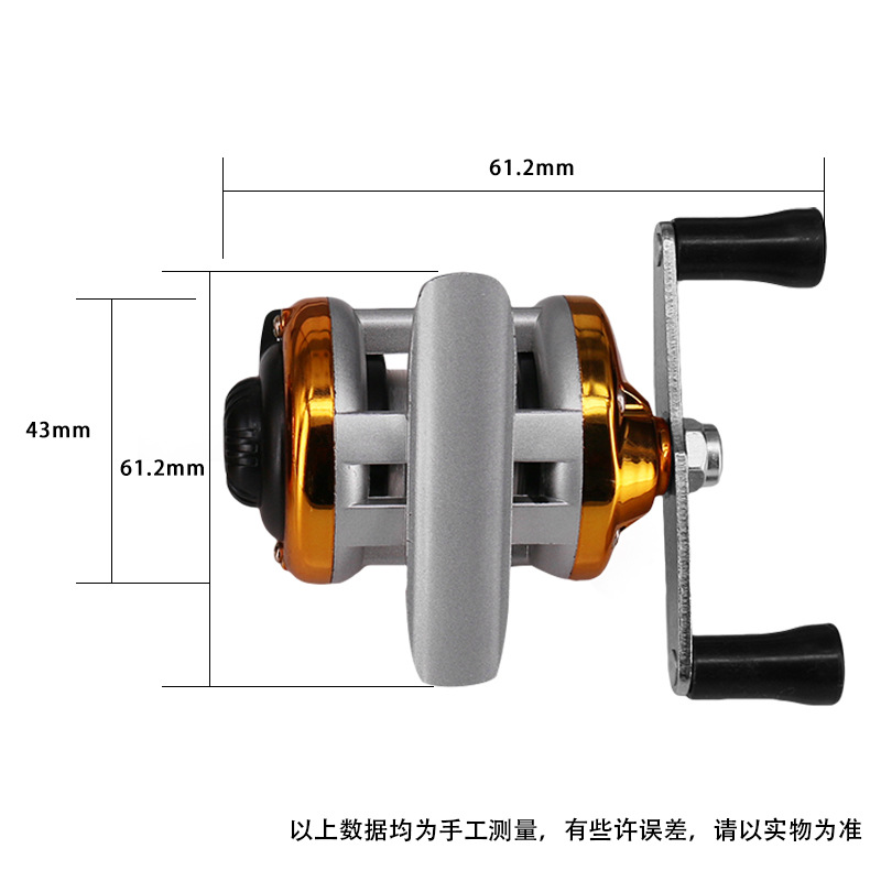 得趣渔具冰钓竿 便携自带鱼线迷你冰钓套装 钓鱼竿渔轮跨境批发