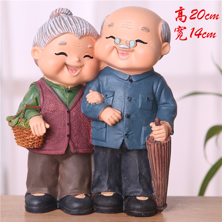 Old Man and Old Lady Keep Together Home Decoration Small Night Lamp Piggy Bank Wedding Anniversary Gift Lover 520 Gift