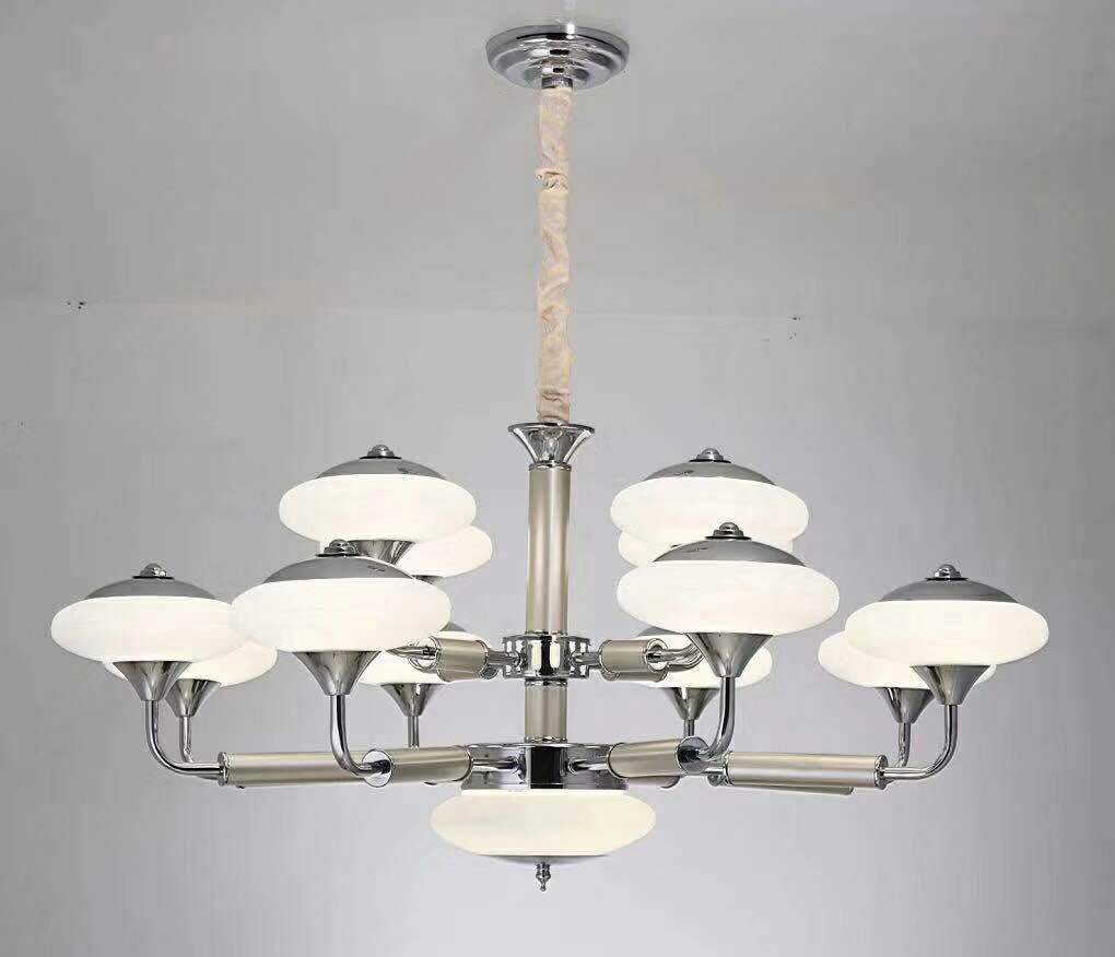 蘑菇吊灯新款热销个性创意LED贴片客厅卧室餐厅灯铁艺加亚克力灯