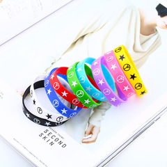 Elegant European and American Street Style Fashion Sports Bracelet, Versatile Personalized Custom Logo Silicone Bracelet and Necklace bra73