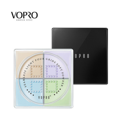 薇宝四色散粉 网红定妆粉蜜粉控油持久遮瑕防水修容四宫格晚安粉|ms