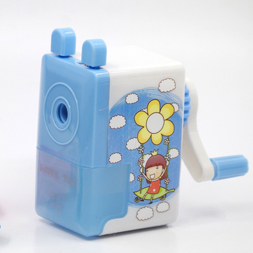 Wholesale New Hand Crank Pencil Sharpener Creative Cartoon Pencil Sharpener Student Stationery Supplies Children's Pencil Sharpener Pencil Knife