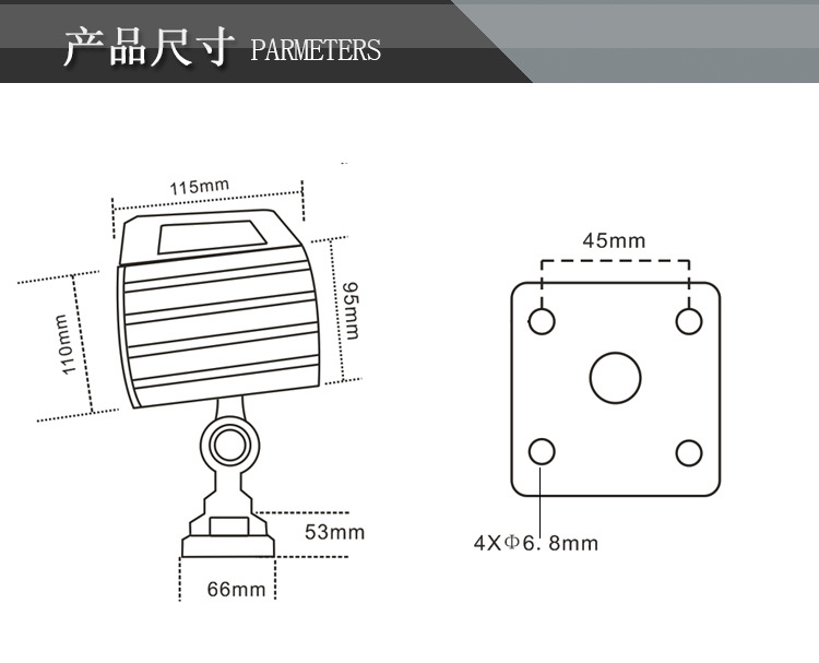 九家 LED防水数控机床工作灯 短拐臂型防油机床灯具12W 220V