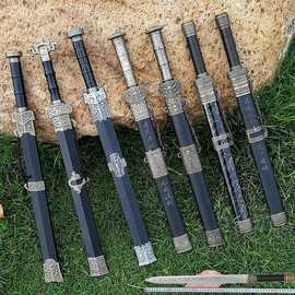 不锈钢短剑龙泉短刀刀剑袖珍宝剑小剑汉剑硬剑防身兵器镇宅未开刃