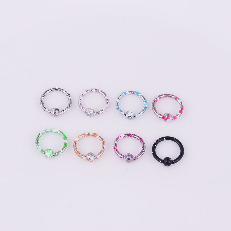 Hot Sale 8-color Paint Stainless Steel Body Piercing Jewelry display picture 4