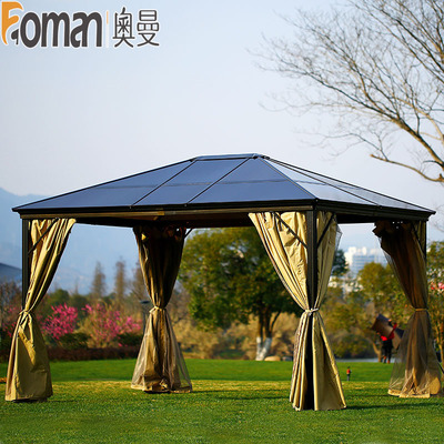 Aumann outdoors Arbor courtyard Sunshine shed Villa Garden Corners Pavilion Rome Tent outdoor Awning Canopy