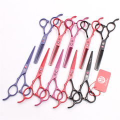 5.5-inch 6.0-inch Purple Dragon Hair Scissors, Straightener, Bangs Scissors, Hair Cutting Scissors, Left-Handed Scissors for Left-Handed People
