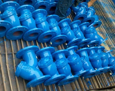 球墨铸铁 灰铸铁Y型法兰过滤器 走水 污水过滤器 DN25 32 40 50